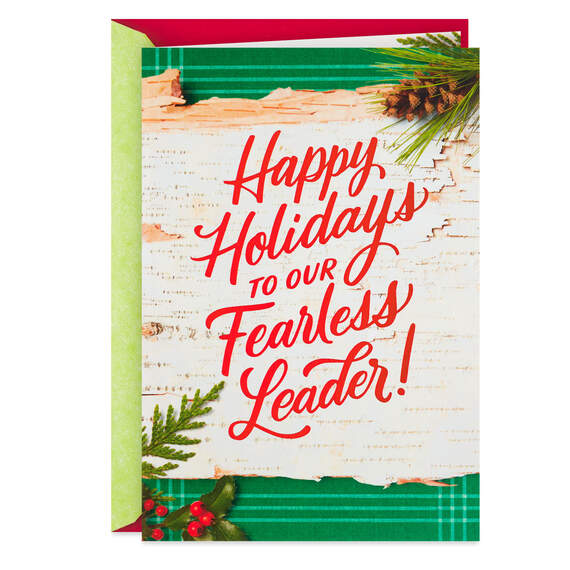 Thank You, Fearless Leader Holiday Card for Scout Leader, , large image number 1