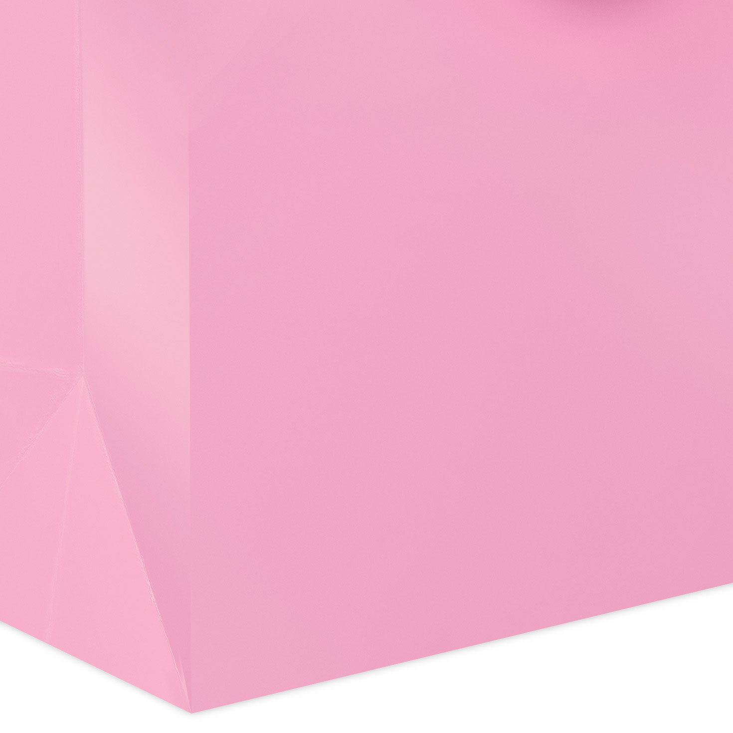 Solid Pink Medium Gift Bag Base/Side Detail image number 5