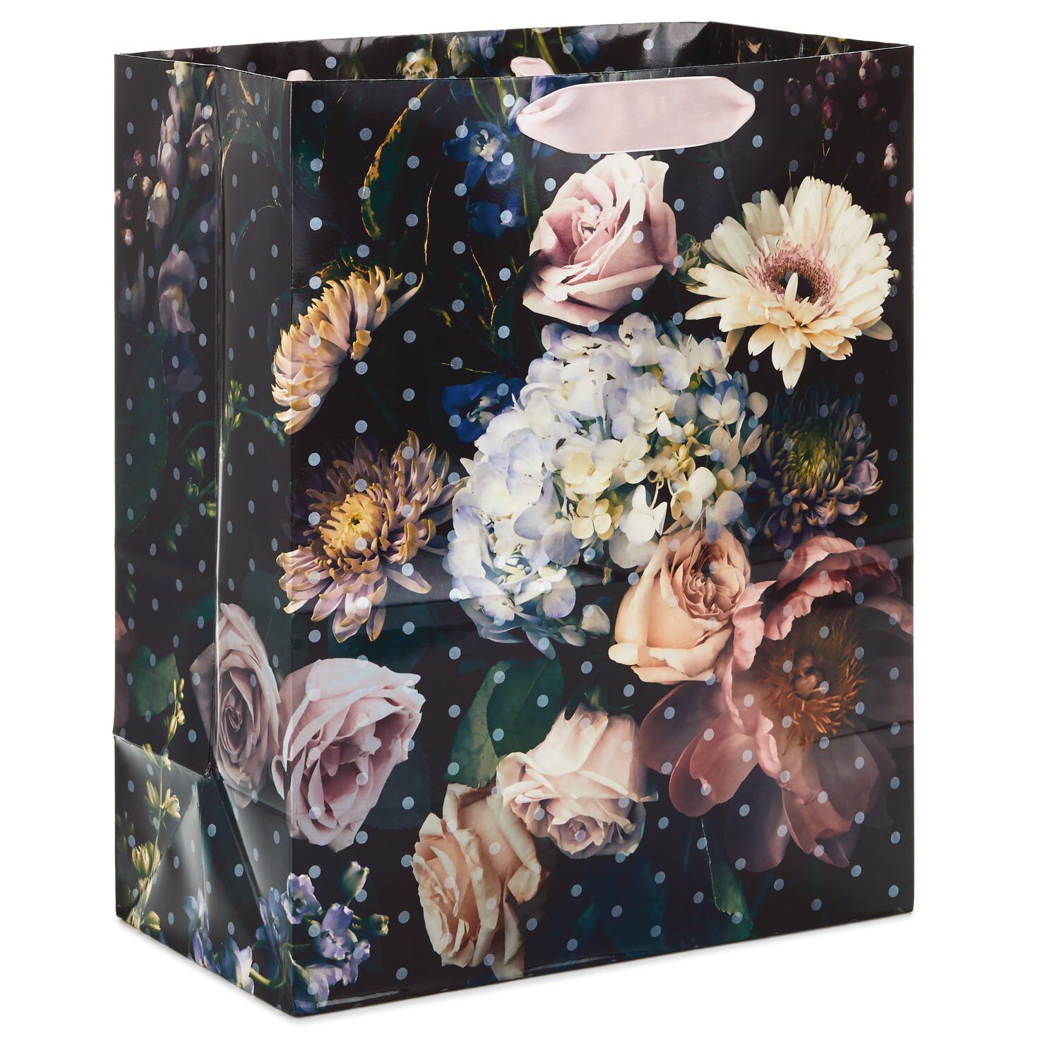 13" Shadowed Floral Gift Bag, , large