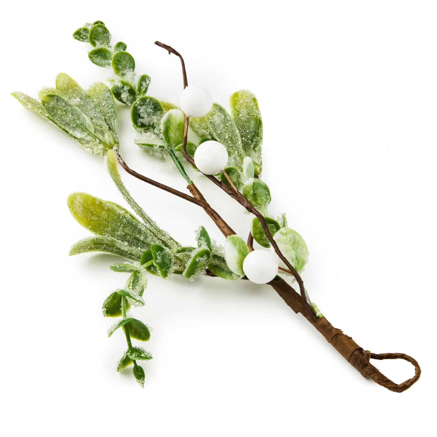 Faux Winter Foliage Holiday Gift Wrap Accessory side image number 2