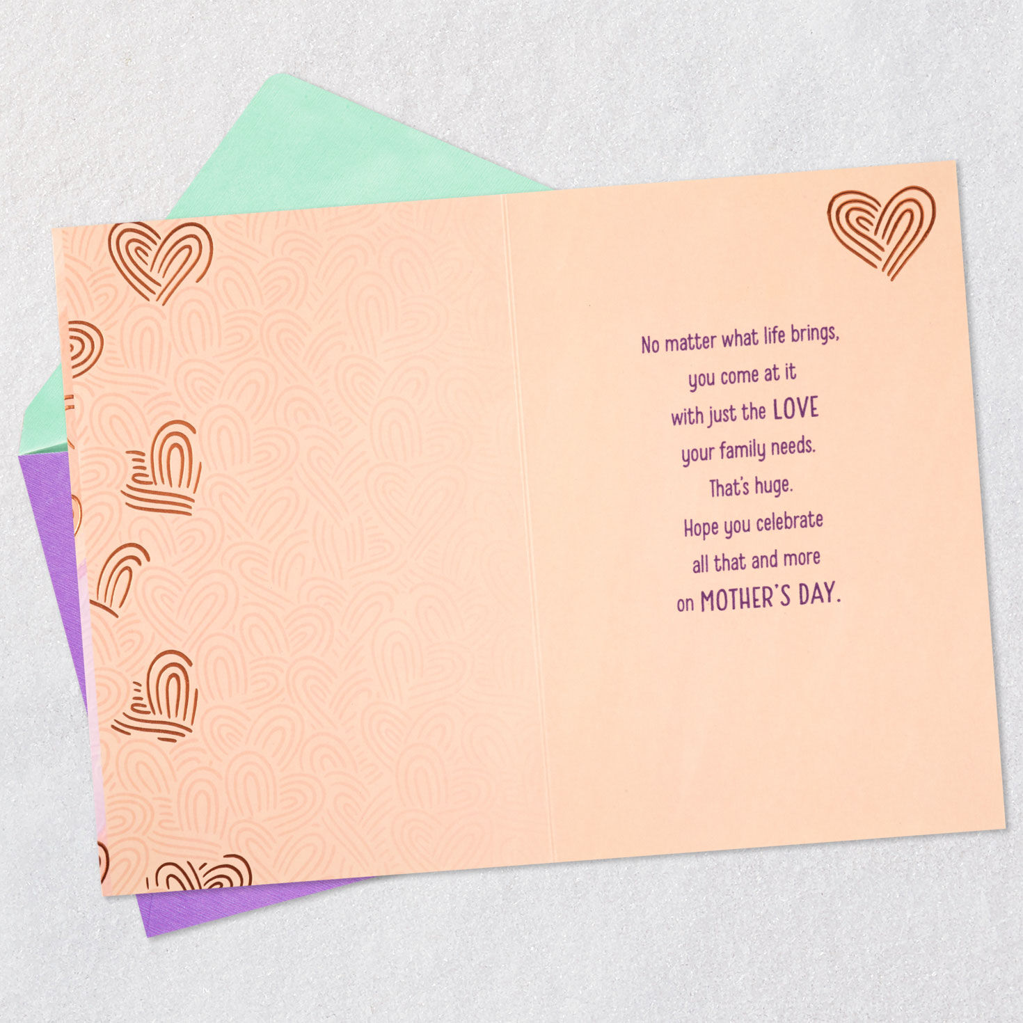 Abstract Hearts Friend Mother's Day Card  image number 3