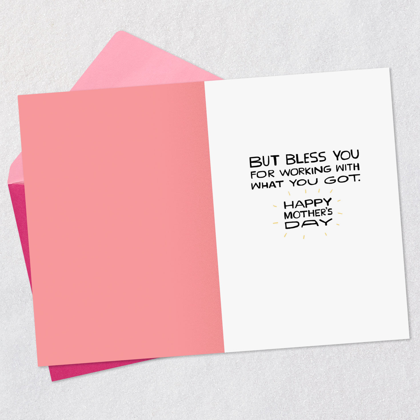 Cartoon Squirrel Funny Mother's Day Card for Mom Open card with envelope image number 3