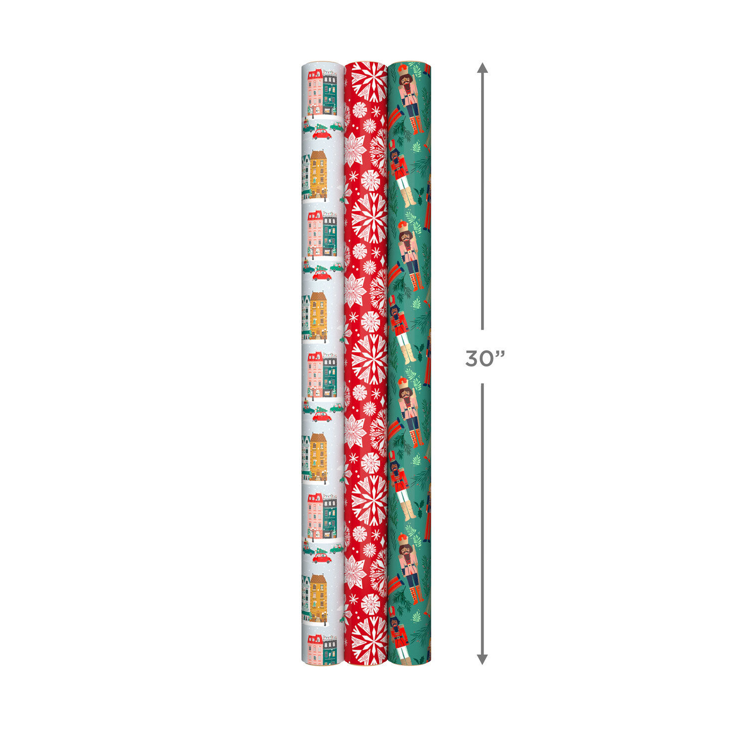 Cozy Traditions 3-Pack Christmas Wrapping Paper for only USD 16.99 | Hallmark