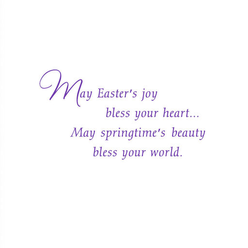 An Easter Blessing White Lilies Easter Card, 