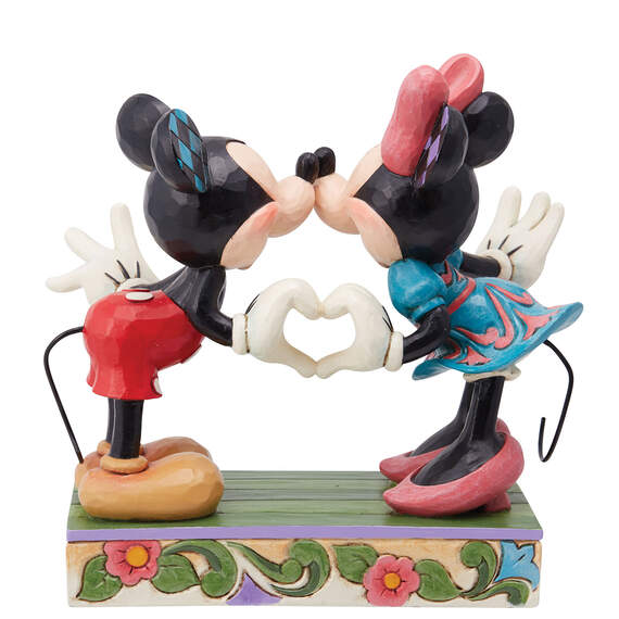 Jim Shore Disney Mickey and Minnie Making Heart Hands Figurine, 4.5", , large image number 2