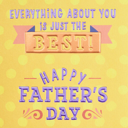 World's Best Papa Interactive Wheel Father's Day Card, 