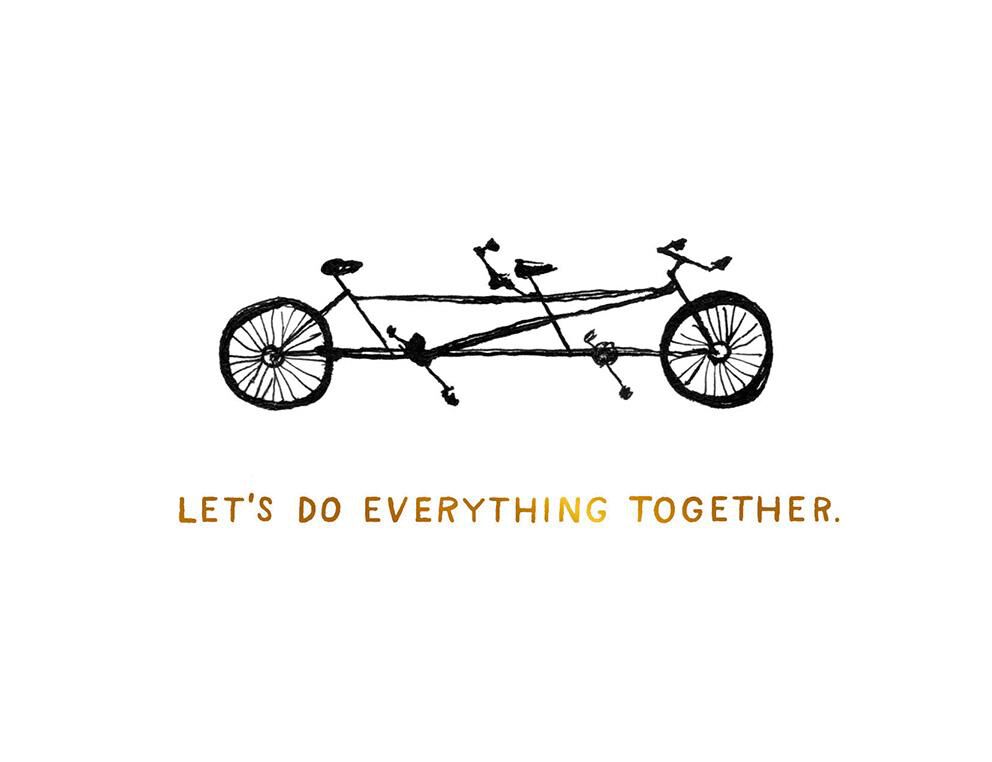Bike for Two Love Card