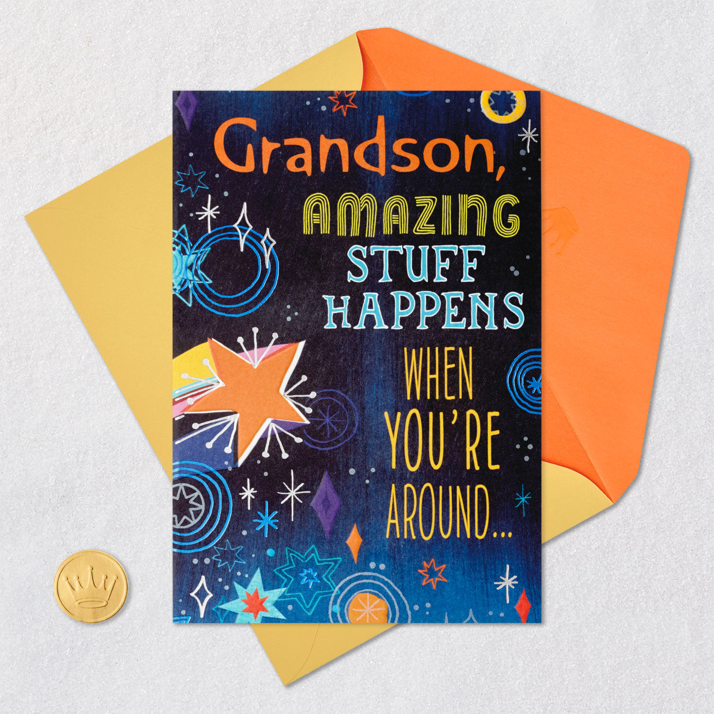 Love When You're Around Birthday Card for Grandson, , large image number 5