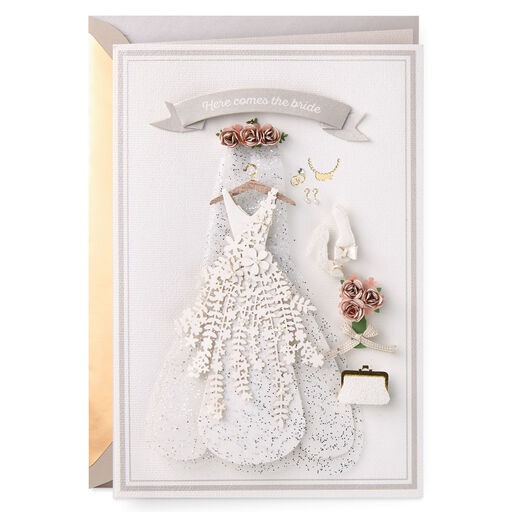 Here Comes the Bride Wedding Card, 