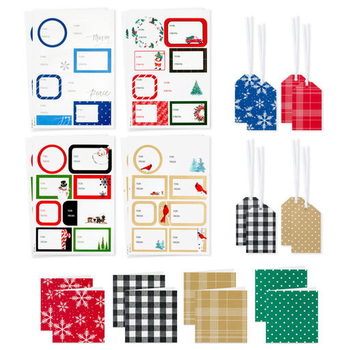 Classic and Elegant Christmas Gift Tag Kit, 