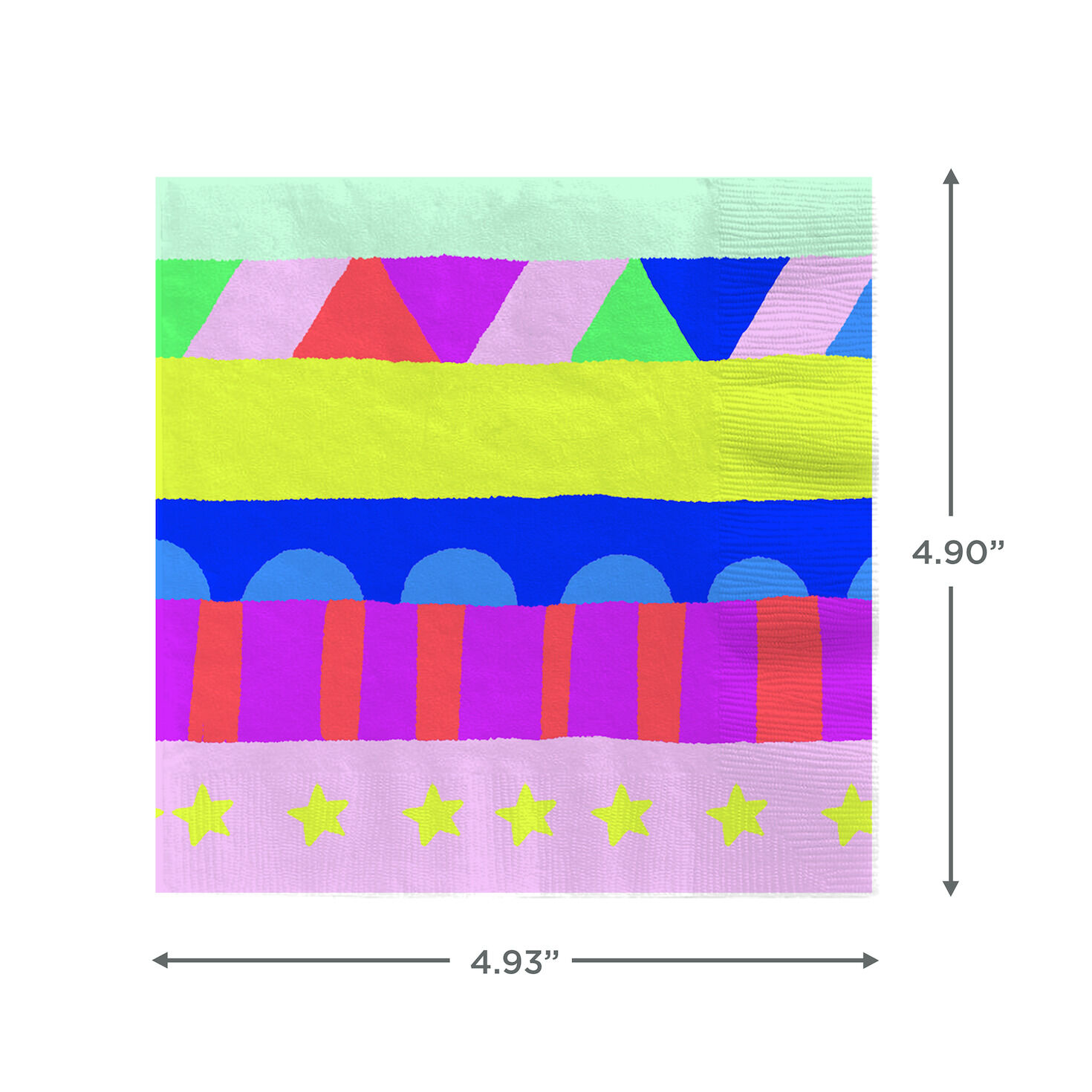 Stacked Geometrics Cocktail Napkins, Set of 16, , large image number 3