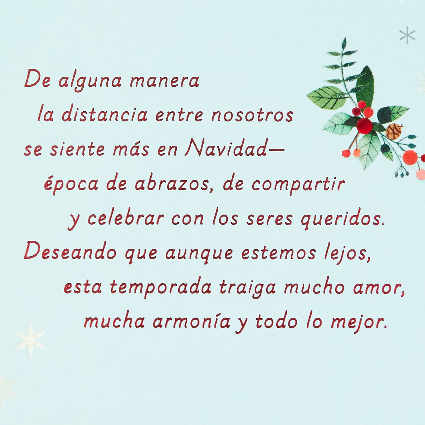 Even Though We're Far Apart Spanish-Language Christmas Card, , large image number 3