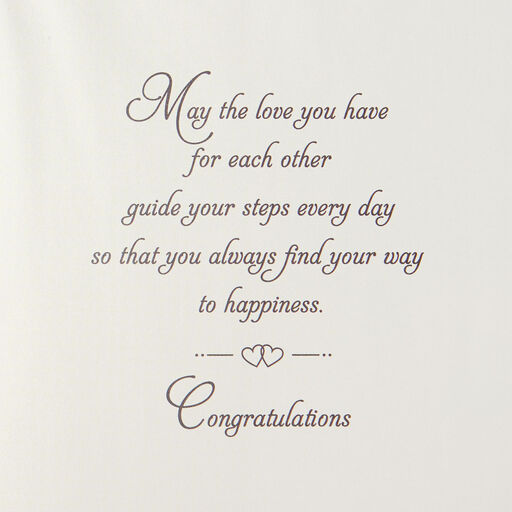 Love Will Guide the Way Wedding Card, 