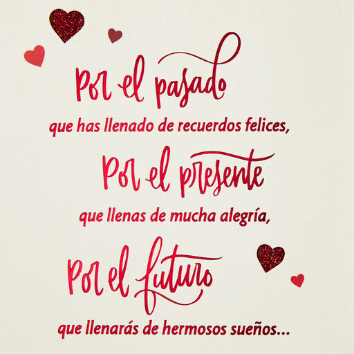 Today, Tomorrow and Always Romantic Spanish-Language Love Card, 