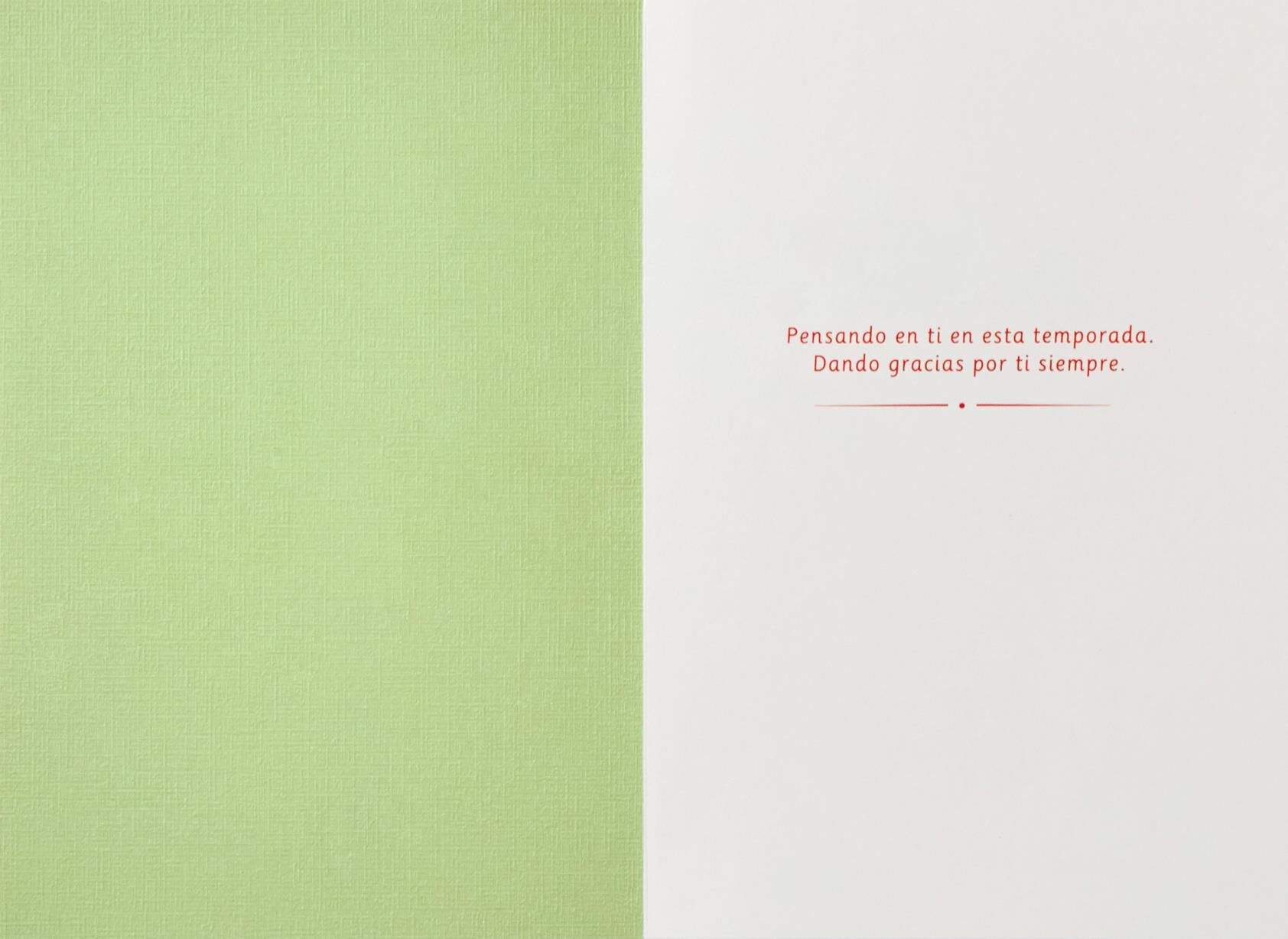 Dando Gracias Spanish-Language Christmas Card