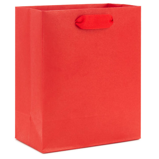6.5" Red Small Gift Bag, 