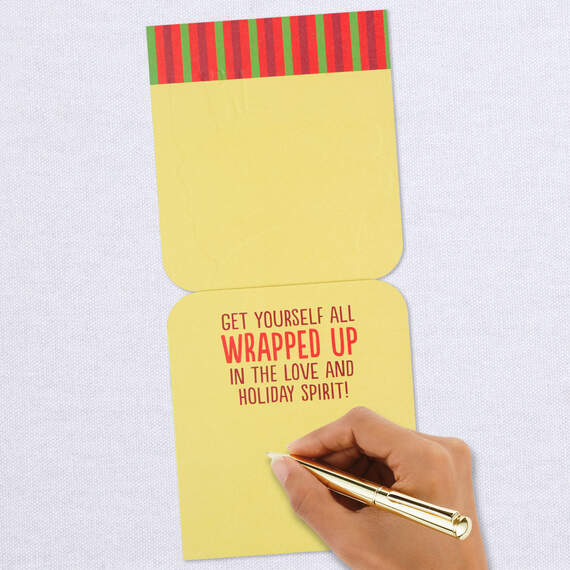 Get Yourself All Wrapped Up Funny Christmas Card, , large image number 6