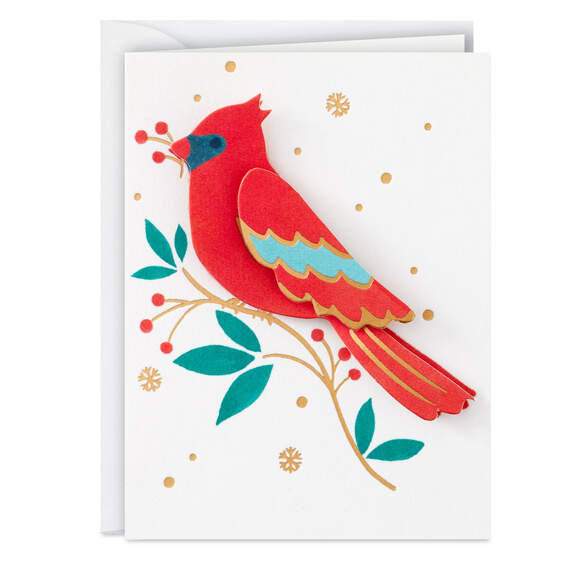 3.25" Mini Cardinal Beauty of the Season Christmas Card, , large image number 3