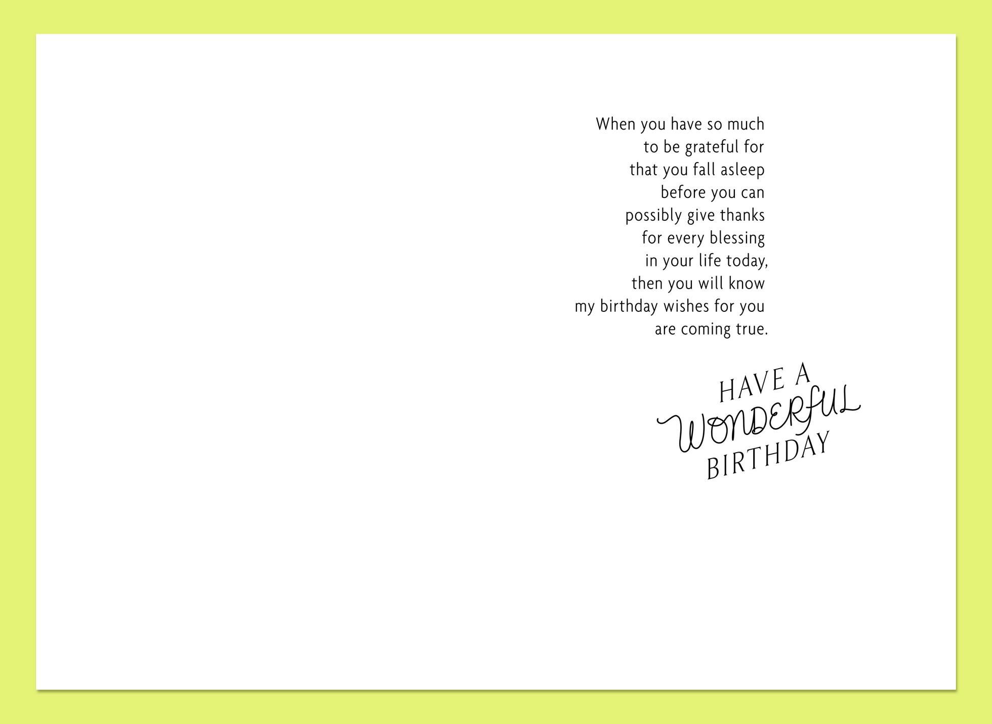 Orchid Blessings Upon Blessings Birthday Card