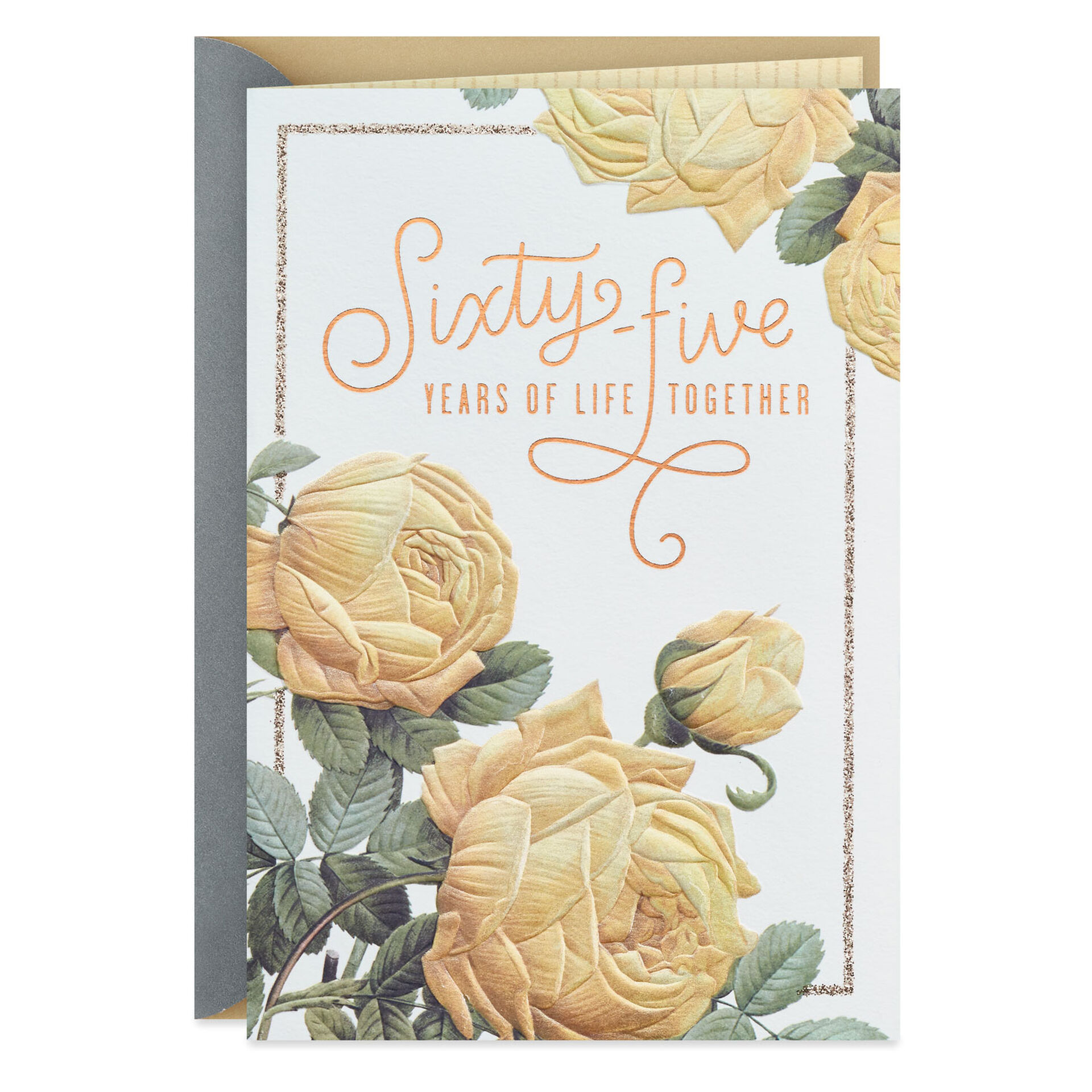 Joyful Wishes 65th Anniversary Card - Greeting Cards - Hallmark