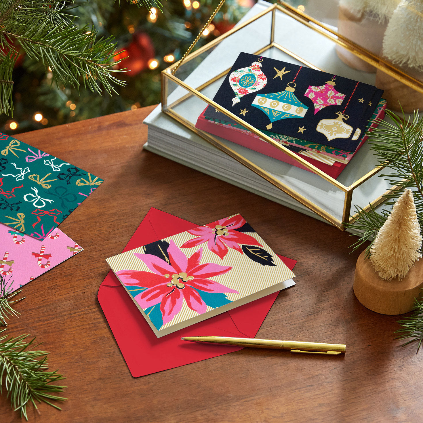 Lacey Chabert Collection Nostalgic Holidays Assorted Blank Boxed Christmas Cards, Pack of 24 for only USD 15.99 | Hallmark