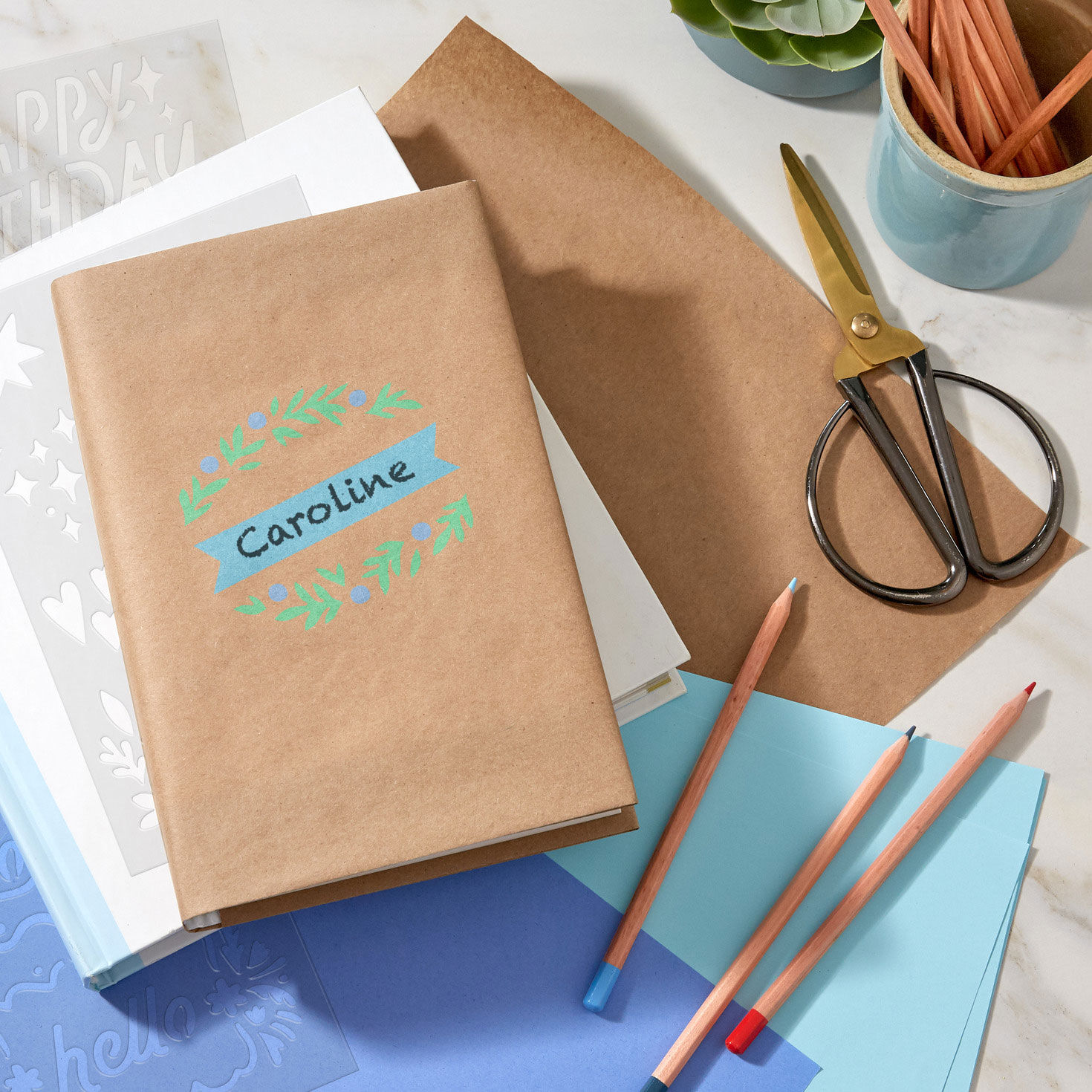 Birthdays and More Pack of Stencil Sheets in use image number 5