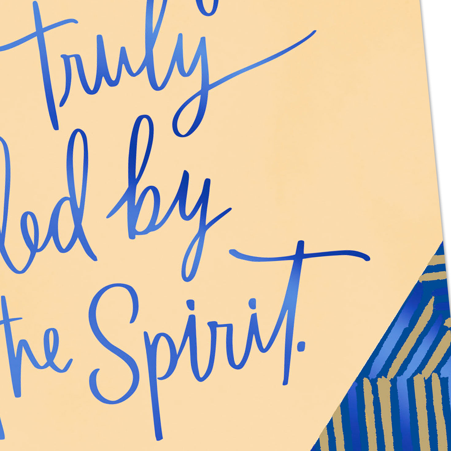 Blue Foil Script Religious Birthday Card Card Front Detail image number 4