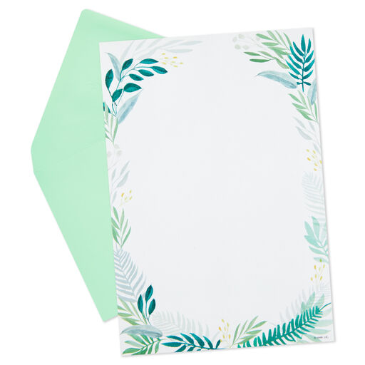 Fern Border Stationery Set, 20 sheets, 