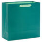 Poinsettias Large Square Christmas Gift Bag Back image number 6