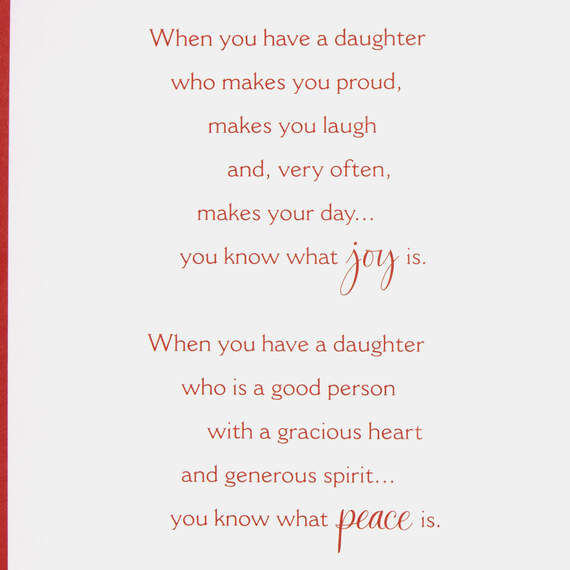 You Bring So Much Love Christmas Card for Daughter, , large image number 2