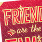 Red and Gold Lettering Friend Christmas Card Card Front Detail image number 5