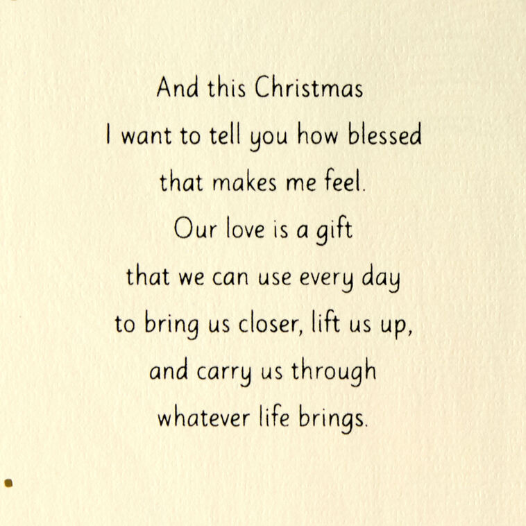 Black Couple Under Mistletoe Christmas Card for Wife Sentiment image number 2