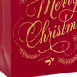 Gold Merry Christmas on Dark Red Medium Gift Bag Base/Side Detail image number 5