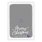 White Frame Merry Flat Christmas Photo Card, , large image number 5