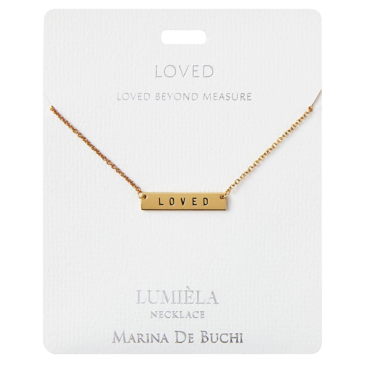 Beyond Measure Loved Bar Pendant Necklace 20