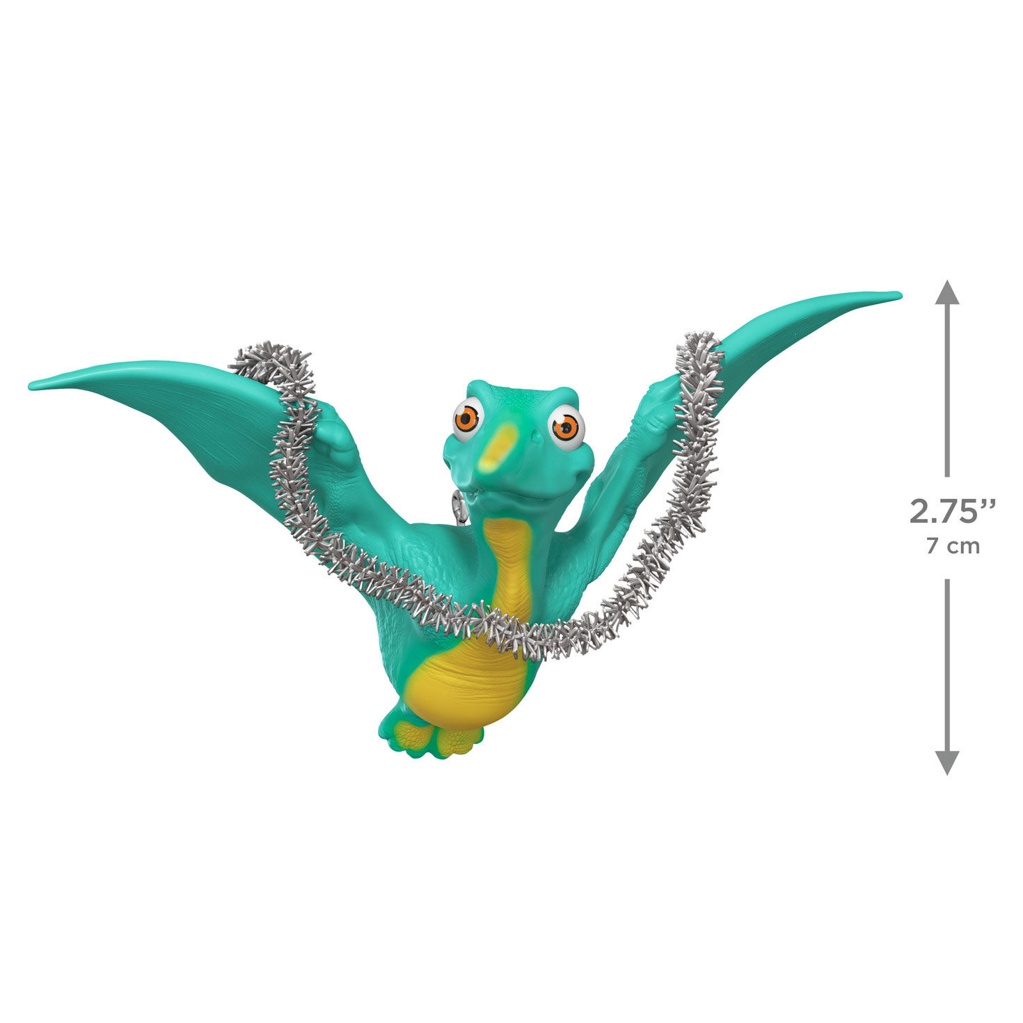 Flying Dinosaur With Garland Keepsake Ornament measurement image number 3