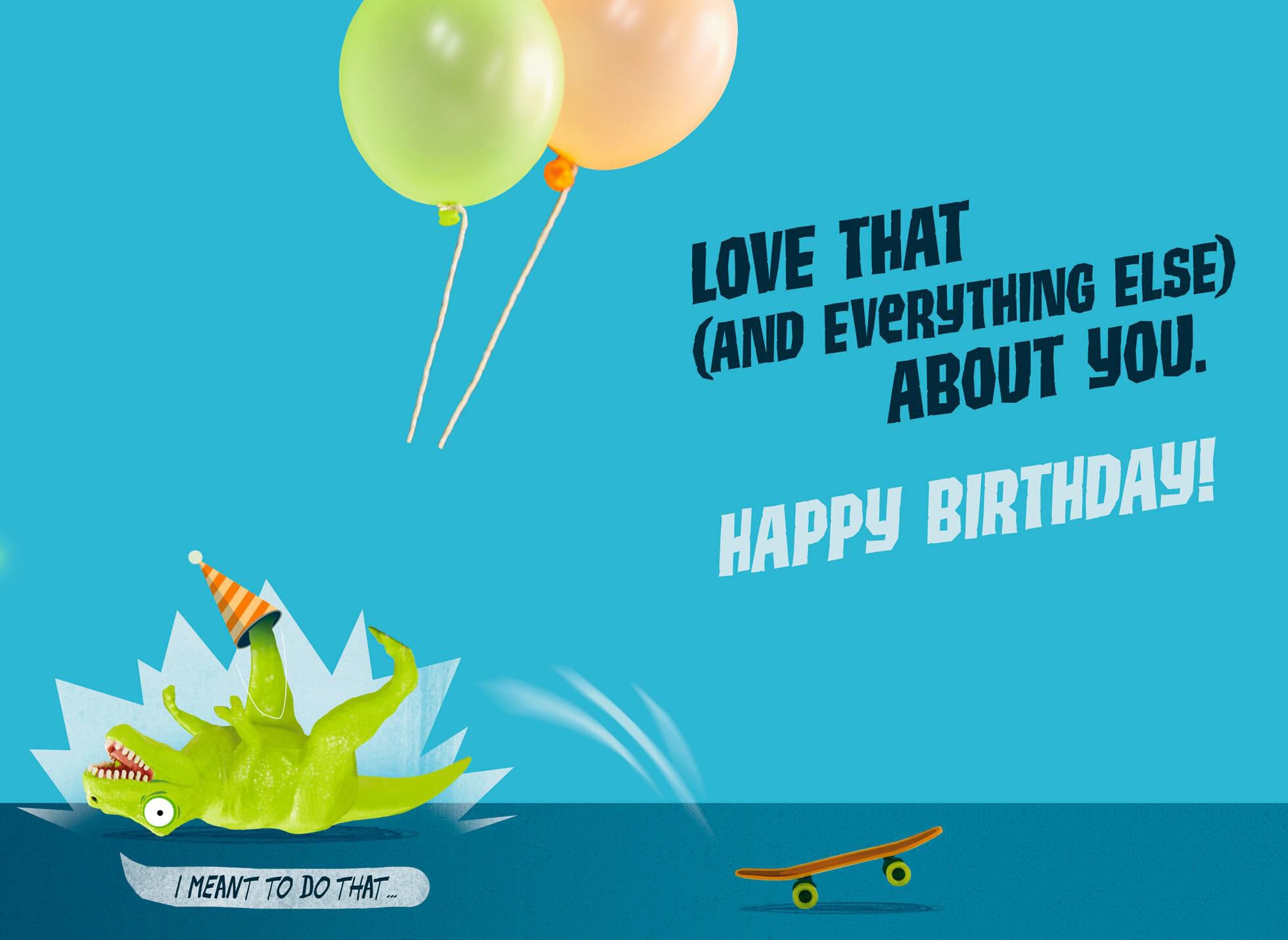 Party Dinosaur You're Awesome Birthday Card for Son