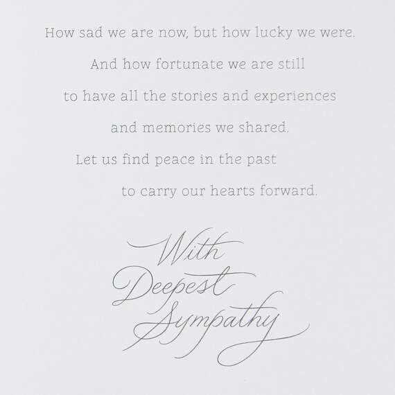 Profound Blessing, Profound Loss Sympathy Card, , large image number 2