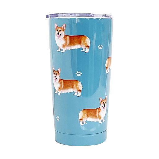 E&S Pets Welsh Corgi Stainless Steel Tumbler, 20 oz., 