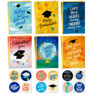 Congrats and Best Wishes Assorted Graduation Cards, Pack of 12