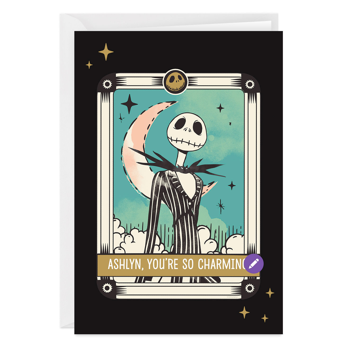 Personalized Disney Tim Burton's The Nightmare Before Christmas Card, , large image number 6