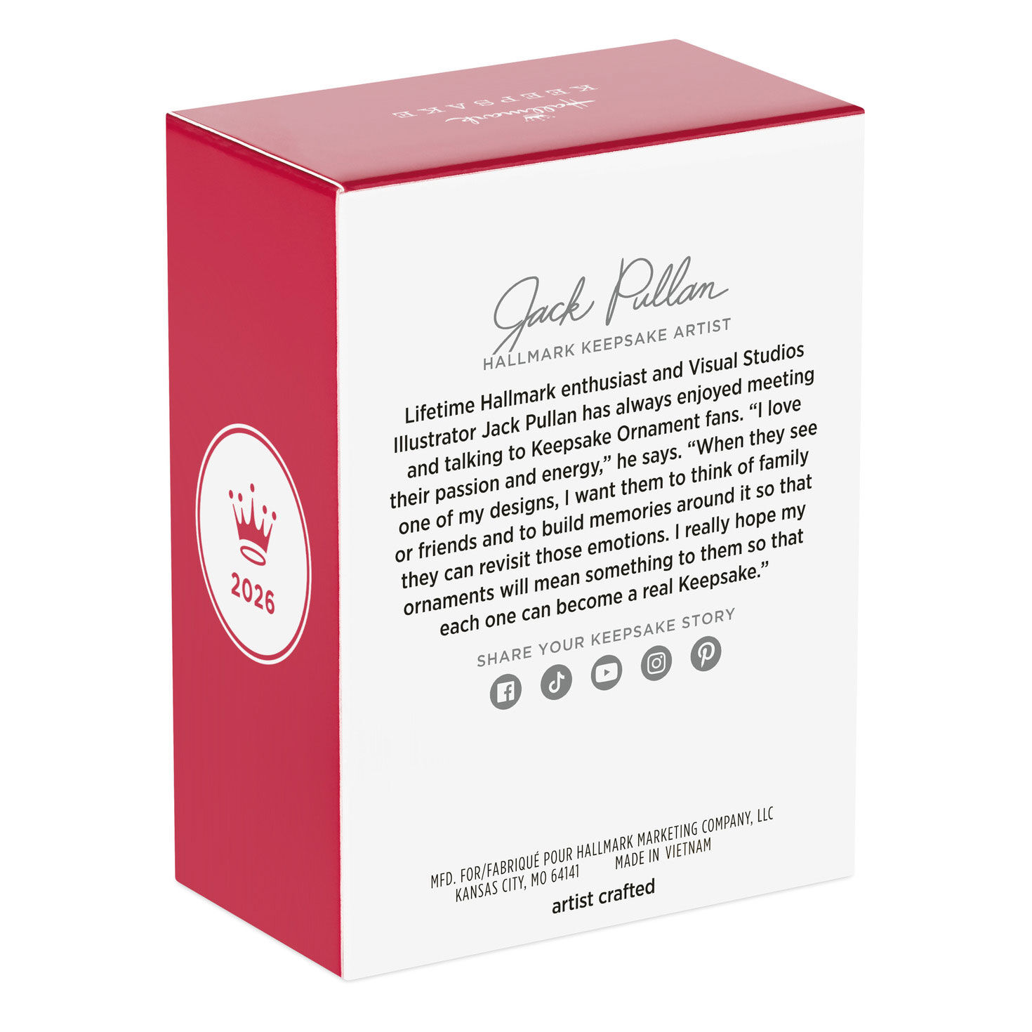 Jolly Cactus in Pot Keepsake Ornament Package Back image number 8