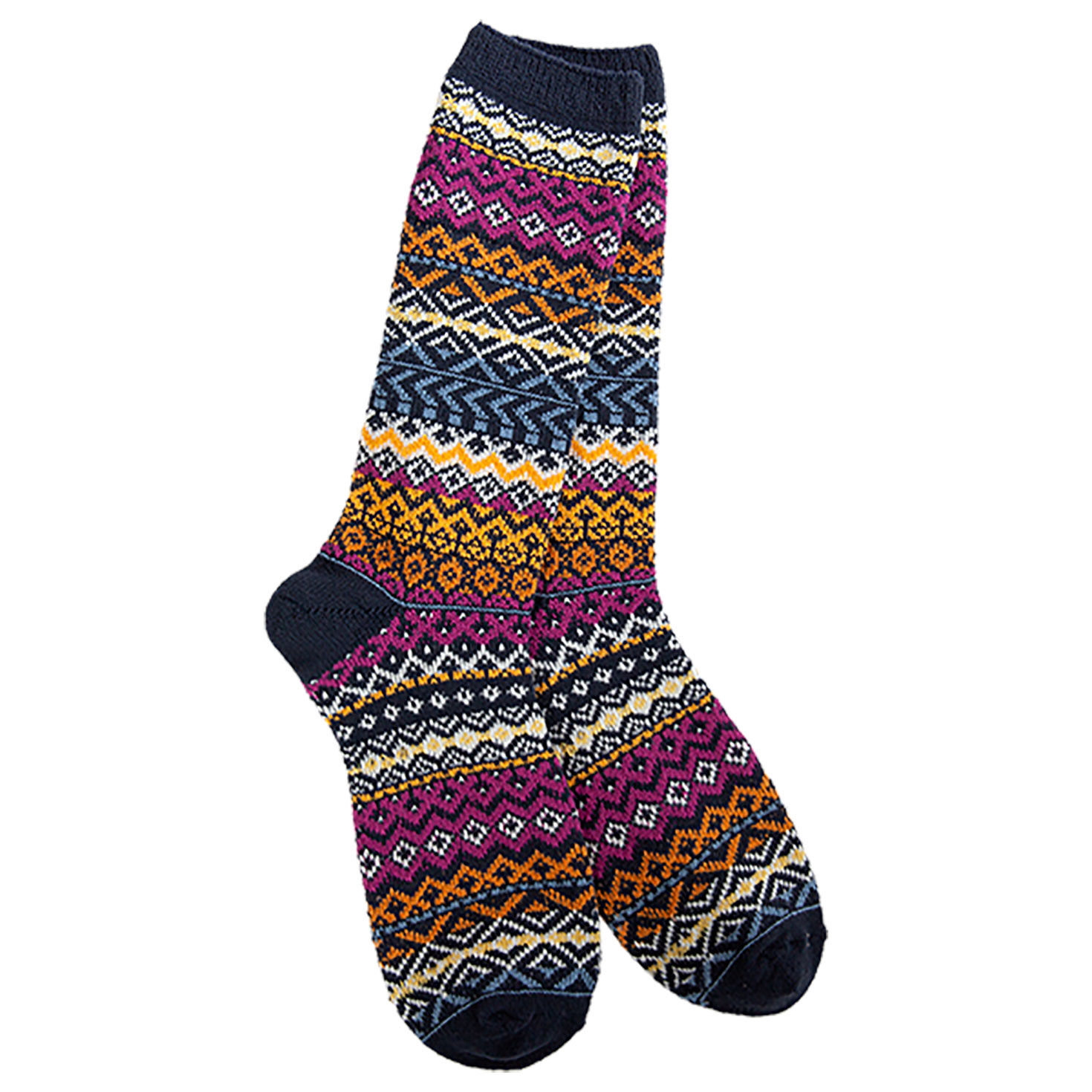 Crescent Sock Company Oxford Blue Studio Crew Socks Socks & Slippers