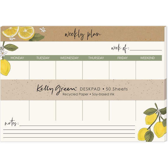 Orchard Lemons Weekly Planner Notepad, , large image number 1