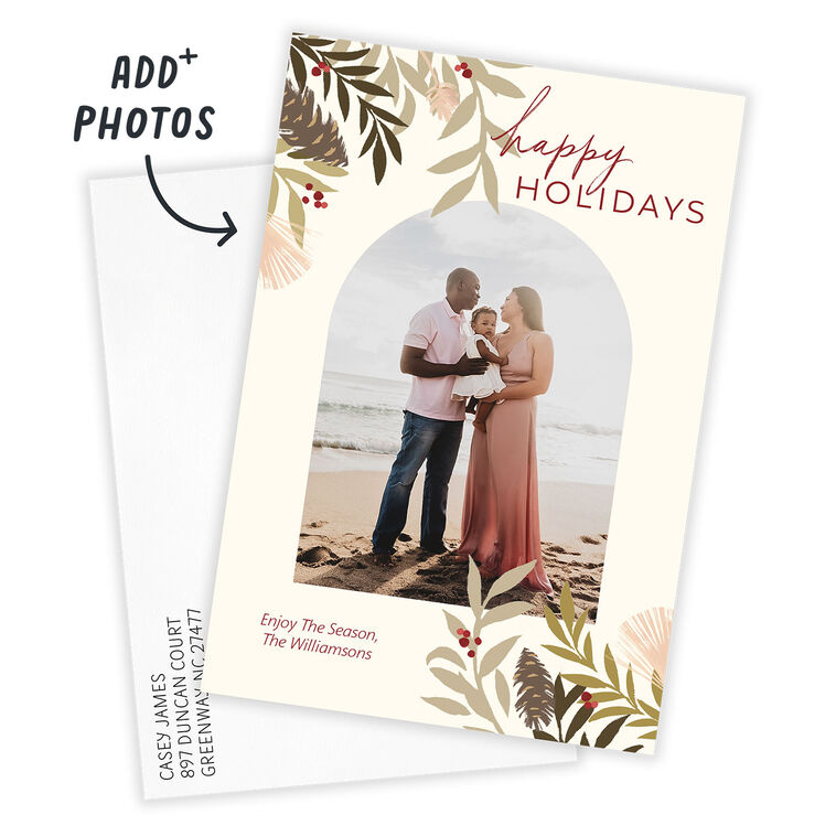 Pine Archway Flat Holiday Photo Card, , large image number 2