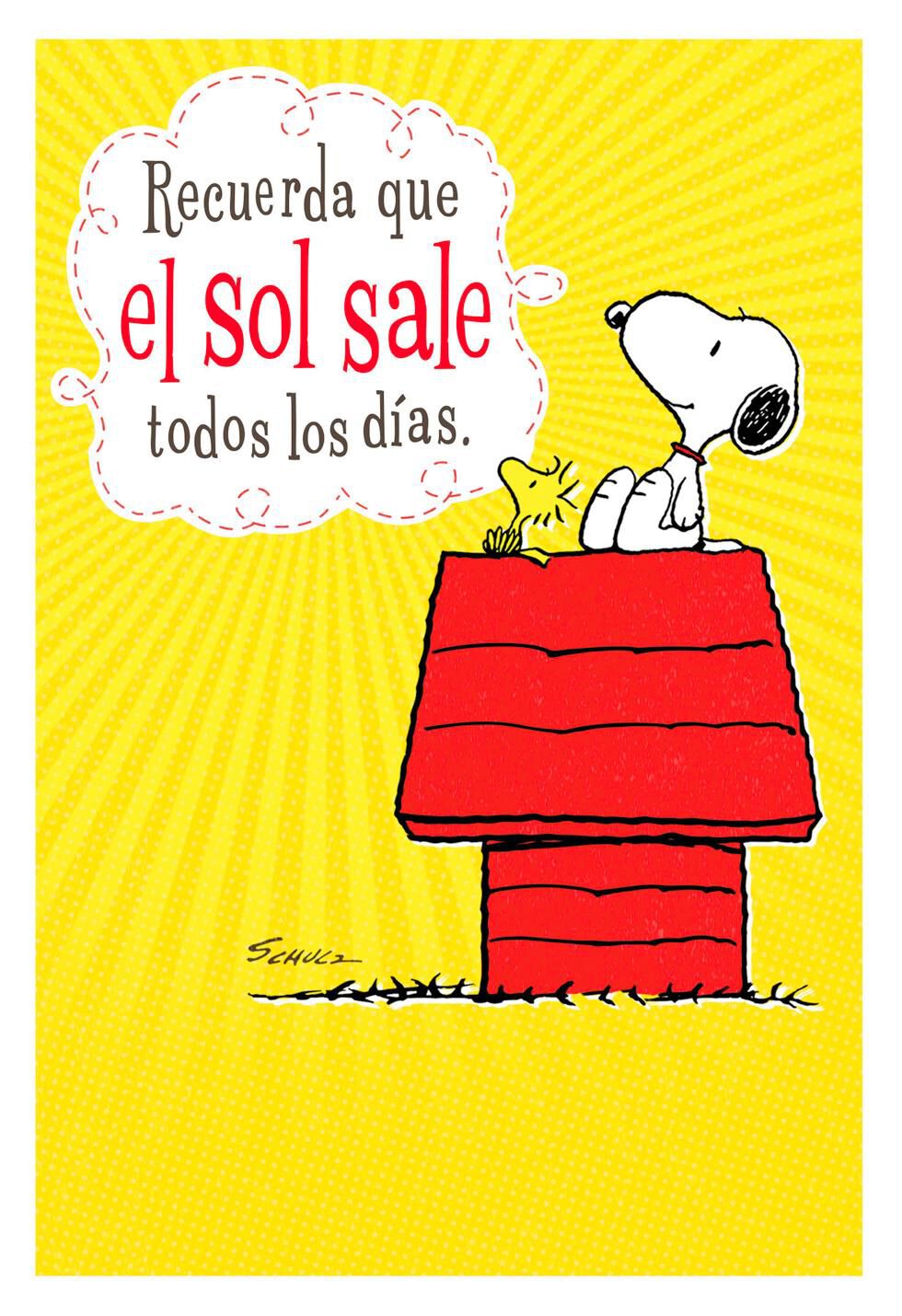 Peanuts® Snoopy Spanish-Language Encouragement Card