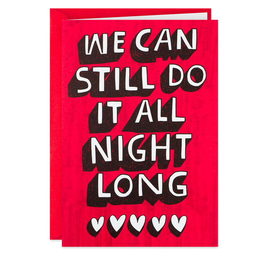 Let's Do It All Night Long Funny Valentine's Day Card, 