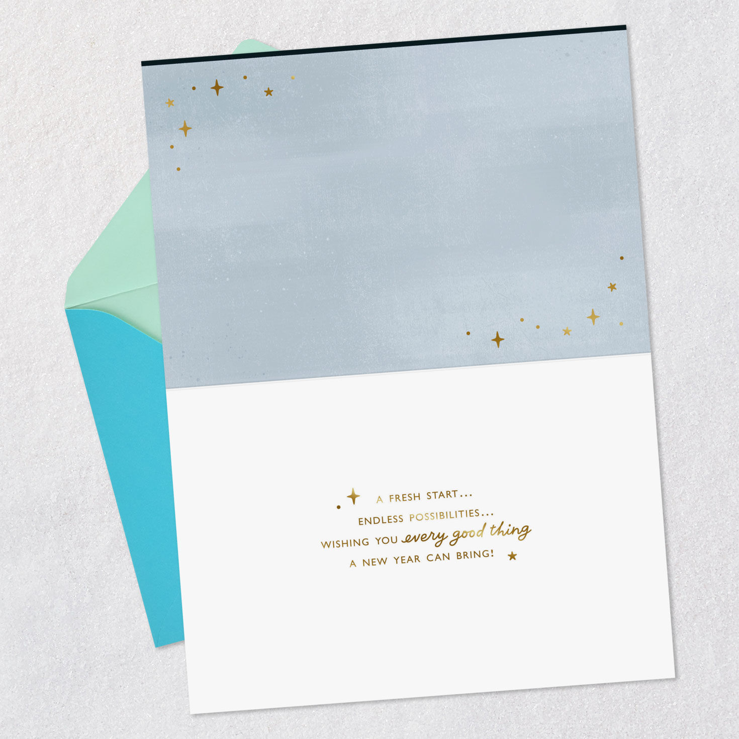 Art Deco Cheers to 2026 New Year Card Open card with envelope image number 3