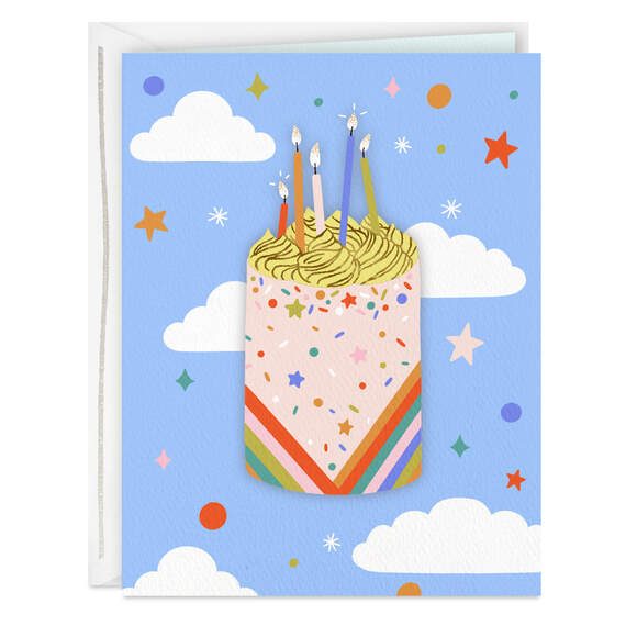 Classic Cake and Candle Vibes Birthday Card, , large image number 1