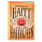 Treats and Fun Smiling Pumpkin Halloween Card, , large image number 1